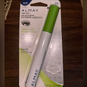 ALMAY ONE COAT GET UP & GROW
EXTREME LENGTH MASCARA 010 BLACKEST BLACK 0.21oz.